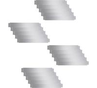 vidaXL Bordure de pelouse flexible Lot de 20 Acier galvanisé 100x14 cm