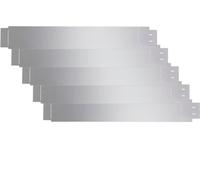 vidaXL Bordure de pelouse flexible Lot de 5 Acier galvanisé 100x14 cm