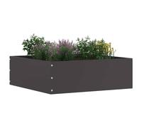 Vidaxl Bordure De Pelouse Noir 40 X 40 X 13 Cm Acier
