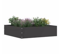 Vidaxl Bordure De Pelouse Noir 50 X 50 X 13 Cm Acier