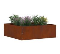 vidaXL Bordure de Pelouse Rouillé 40 x 40 x 13 cm, Jardin et Terrasse, Bordure Métallique Moderne, Séparateur de Paysage, Barrière de Pelouse, Installation Durabile DIY