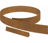 vidaXL Bordure de pelouse Rouillé 450 x 10 cm Acier résistant aux intempéries