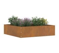 Vidaxl Bordure De Pelouse Rouillé 50 X 50 X 13 Cm