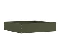 Vidaxl Bordure De Pelouse Vert Olive 60 X 60 X 13 Cm Acier