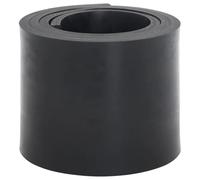 vidaXL Bordure en caoutchouc pour chasse-neige 180x15x1 cm Noir
