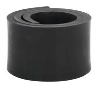 vidaXL Bordure en caoutchouc de chasse-neige noir 80x10x1 cm