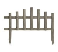 vidaXL Bordures de gazon 10 pcs. Bois de sapin 4,4 m