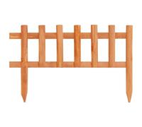 vidaXL Bordures de gazon 10 pcs. Bois de sapin 4,4 m