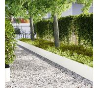 Vidaxl Bordures De Jardin 10 Pcs Blanc 100x0,5x30 Cm Acier