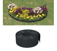 vidaXL Bordures de jardin 3 pcs noir 10 m 20 cm polyéthylène 3155457