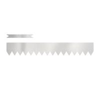 vidaXL Bordures de Jardin en Acier Inoxydable pour Usage Extérieur | Résistant aux Intempéries et Design Durable Minimaliste Instructions d'Assemblage Incluses Taille : 100 X 0.5 15 cm Bordures Poli