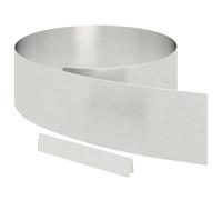 vidaXL Bordures de Jardin en INOX, 450 x 20 cm, Ensemble de 4. Super durables pour Jardins, terrasses et patios. Montage Facile avec Un Marteau ou des Ciseaux. Parfaites pour délimiter Vos espaces !