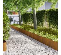 vidaXL Bordures de pelouse 10 pcs 100x0,5x30 cm Acier résistant aux intempéries