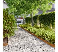 vidaXL Bordures de pelouse 10 pcs 10x103 cm acier corten flexible