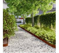 vidaXL Bordures de pelouse 10 pcs 10x103 cm acier corten flexible 821890