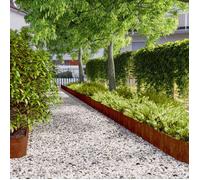 vidaXL Bordures de pelouse 10 pièces 20×103 cm – acier corten flexibles