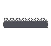 Vidaxl Bordures De Pelouse 10 Pcs Anthracite 103 X 0,05 X 22 Cm Acier