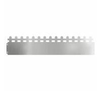 vidaXL Bordures de pelouse 10 pcs Argent 103 x 0,05 x 22 cm