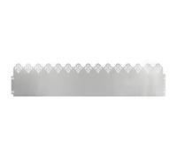 vidaXL Bordures de pelouse 10 pcs Argent 103 x 0,05 x 22 cm, Bordure de Jardin et de terrasse, barrière en métal Durable, Bordures extérieures, séparateurs de Paysage, chemins pour Jardins