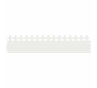 Vidaxl Bordures De Pelouse 10 Pcs Blanc 103 X 0,05 X 22 Cm Acier