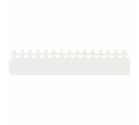 vidaXL Bordures de pelouse 10 pcs Blanc 103 x 0,05 x 22 cm Acier, Bordure de Jardin et de terrasse, barrière en métal Durable, Bordures extérieures, séparateurs de Paysage, chemins pour Jardins
