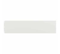 vidaXL Bordures de pelouse 10 pcs blanc 25x103 cm acier laminé à froid