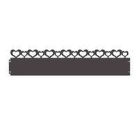 Vidaxl Bordures De Pelouse 10 Pcs Noir 103 X 0,05 X 22 Cm Acier
