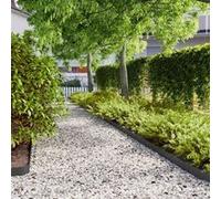 vidaXL Bordures de pelouse 10 pcs noir 10x103 cm acier laminé à froid, bordure de jardin, bordure de lit de jardin, bordure 860130 Noir