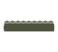 Vidaxl Bordures De Pelouse 10 Pcs Vert Olive 103 X 0,05 X 22 Cm Acier