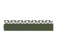 Vidaxl Bordures De Pelouse 10 Pcs Vert Olive 103 X 0,05 X 22 Cm Acier