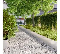 vidaXL Bordures de pelouse 20 pcs 25x103 cm acier inoxydable