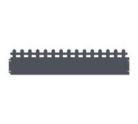Vidaxl Bordures De Pelouse 20 Pcs Anthracite 103 X 0,05 X 22 Cm Acier