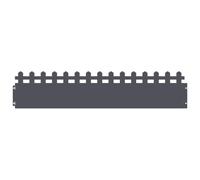 vidaXL Bordures de pelouse 20 pcs Anthracite 103 x 0,05 x 22 cm Acier, Bordure de Jardin et de terrasse, barrière en métal Durable, Bordures extérieures, séparateurs de Paysage, chemins pour Jardins