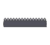 vidaXL Bordures de pelouse 20 pcs Anthracite 103 x 0,05 x 22 cm Acier, Bordure de Jardin et de terrasse, barrière en métal Durable, Bordures extérieures, séparateurs de Paysage, chemins pour Jardins
