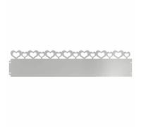 vidaXL Bordures de pelouse 20 pcs Argent 103 x 0,05 x 22 cm