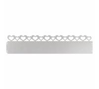 vidaXL Bordures de pelouse 20 pcs Argent 103 x 0,05 x 22 cm, Bordure de Jardin et de terrasse, barrière en métal Durable, Bordures extérieures, séparateurs de Paysage, chemins pour Jardins