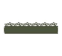 vidaXL Bordures de pelouse 20 pcs Vert Olive 103 x 0,05 x 22 cm Acier, Bordure de Jardin et de terrasse, barrière en métal Durable, Bordures extérieures, séparateurs de Paysage, chemins pour Jardins