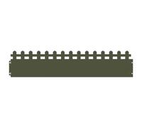 vidaXL Bordures de pelouse 20 pcs Vert Olive 103 x 0,05 x 22 cm Acier, Bordure de Jardin et de terrasse, barrière en métal Durable, Bordures extérieures, séparateurs de Paysage, chemins pour Jardins