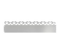 vidaXL Bordures de pelouse 30 pcs Argent 103 x 0,05 x 22 cm, Bordure de Jardin et de terrasse, barrière en métal Durable, Bordures extérieures, séparateurs de Paysage, chemins pour Jardins