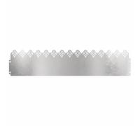 vidaXL Bordures de pelouse 30 pcs Argent 103 x 0,05 x 22 cm, Bordure de Jardin et de terrasse, barrière en métal Durable, Bordures extérieures, séparateurs de Paysage, chemins pour Jardins