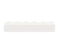 vidaXL Bordures de pelouse 30 pcs Blanc 103 x 0,05 x 22 cm Acier, Bordure de Jardin et de terrasse, barrière en métal Durable, Bordures extérieures, séparateurs de Paysage, chemins pour Jardins