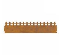 vidaXL Bordures de pelouse 30 pcs Rouillé 103 x 0,05 x 22 cm, Bordure de Jardin et de terrasse, barrière en métal Durable, Bordures extérieures, séparateurs de Paysage, chemins pour Jardins