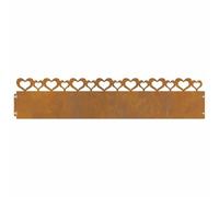 vidaXL Bordures de pelouse 30 pcs Rouillé 103 x 0,05 x 22 cm, Bordure de Jardin et de terrasse, barrière en métal Durable, Bordures extérieures, séparateurs de Paysage, chemins pour Jardins