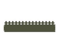 vidaXL Bordures de pelouse 30 pcs Vert Olive 103 x 0,05 x 22 cm Acier, Bordure de Jardin et de terrasse, barrière en métal Durable, Bordures extérieures, séparateurs de Paysage, chemins pour Jardins