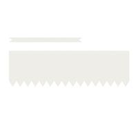 vidaXL bordures de pelouse 50 pcs blanches 100x0.5x30 cm en plastique