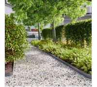 vidaXL Bordures de pelouse 10 pièces 10 x 103 cm Anthracite Acier laminé à froid