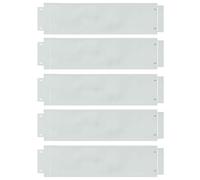Vidaxl Bordures Jardin 5 Pcs 25x100 Cm Acier Galvanisé Flexible