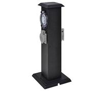 vidaXL Borne Jardin Électrique 2 Prises avec Minuterie Bloc Prises Extérieures 41234