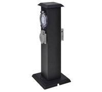vidaXL Borne Jardin Électrique 2 Prises avec Minuterie Bloc Prises Extérieures 41234