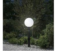 vidaXL Borne lumineuse avec capteur et prise 80 cm Noir IP44 4006123